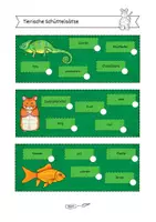 Vorschau - Arbeitsblätter - Tierische Schüttelsätze für Klasse 2 und 3 (+ Klebebilder fürs Heft) - Seite 3