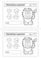 Vorschau - Arbeitsblätter - Tierisches Lesemini Wortebene (1. Klasse + Silbengliederung) - Seite 2