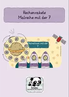 Vorschau - Spiele - Rechenrakete mit der 7 - Malrechnen - Deckblatt