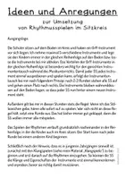 Vorschau - Stundenentwürfe - Musik - Rhythmusspiele mit Orff-Instrumenten - Seite 1