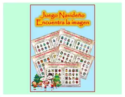 Vista previa - Hojas de trabajo - PDF: Juego Navideño Encuentra las imágenes sin pareja - Portada