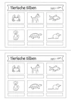 Vorschau - Arbeitsblätter - Tierische Silben Miniheft (1. Klasse) - Seite 3