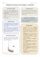 Vorschau - Arbeitsblätter - Vereinfachte Regeln Floorball / Unihockey + Arbeitsblätter - Seite 1