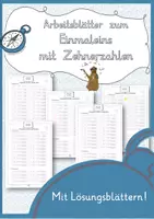 Vorschau - Arbeitsblätter - Materialpaket Arbeitsblätter zur Multiplikation und Division mit Zehnerzahlen - Seite 1