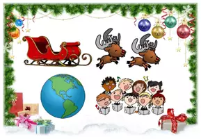 Vorschau - Präsentationen/Tafelbilder - Du bist der Weihnachtsmann - Tafelkarten mit Geniallypräsentation - Seite 2