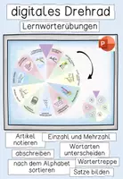 Vorschau - Präsentationen/Tafelbilder - Drehrad Lernwörter - Deckblatt