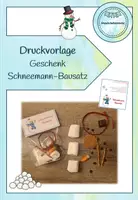 Vorschau - Anderer Materialtyp - Geschenk Schneemannbausatz (Druckvorlage) - Deckblatt
