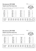 Vorschau - Arbeitsblätter - Schriftliche Multiplikation - ZR 10000 - Aufgaben fürs Heft - Seite 3
