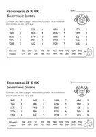 Vorschau - Arbeitsblätter - Schriftliche Division - ZR 10000 - Aufgaben fürs Heft - Seite 2