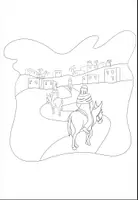 Vorschau - Arbeitsblätter - Ausmalbilder groß "die Weihnachtsgeschichte" Weihnachten / Advent - DaZ / Deutsch / KBW / Religion - Seite 2