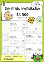 Vorschau - Arbeitsblätter - Materialpaket - Schriftliches Rechnen - ZR 1000 - Aufgaben fürs Heft - Seite 1