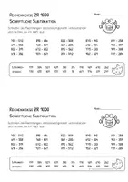 Vorschau - Arbeitsblätter - Schriftliche Subtraktion - ZR 1000 - Aufgaben fürs Heft - Seite 3
