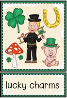 Vorschau - Bildkarten - LUCKY CHARMS (Glücksbringer) - Picture + Word Cards - Seite 1