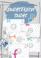 Vorschau - Arbeitsblätter - ABC BUCHSTABEN SUCHE - Deckblatt