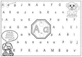 Vorschau - Arbeitsblätter - ABC BUCHSTABEN SUCHE - Seite 1