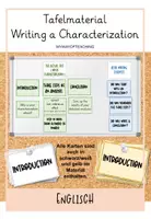 Vorschau - Präsentationen/Tafelbilder - Tafelmaterial Writing a Characterization - Deckblatt