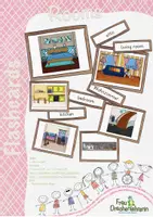 Vorschau - Fördermaterial/Inklusion - Flashcards - Rooms (Bild- und Wortkarten) - Deckblatt