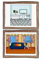 Vorschau - Fördermaterial/Inklusion - Flashcards - Rooms (Bild- und Wortkarten) - Seite 1