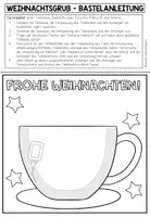 Vorschau - Mal- und Bastelvorlagen - Teetasse - Weihnachtsgruß (Bastelvorlage) - Seite 3