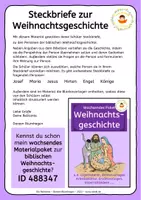 Vorschau - Arbeitsblätter - Personen-Steckbriefe zur biblischen Weihnachtsgeschichte im Sketchnotes-Stil - Seite 1