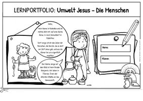 Vorschau - Unterrichtsreihen - Umwelt Jesus - "Die Menschen": Gesellschaft, Familie, Kleidung und Berufe - Religion Grundschule Flipheft - Seite 2