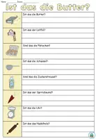 Vorschau - Arbeitsblätter - Übung "Ist das die Butter?" Plätzchen backen / Weihnachten / Advent - 2-fach Differenzierung DaZ / DaF / Deutsch - Seite 3