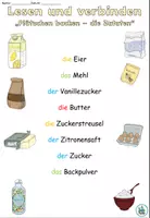 Vorschau - Arbeitsblätter - Lesen und verbinden "Plätzchen backen" Weihnachten / Advent - DaZ / DaF / Deutsch - Seite 3