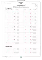 Vorschau - Arbeitsblätter - Arbeitsblätter zur Multiplikation mit Einer- und Zehner-Zahlen - Seite 3