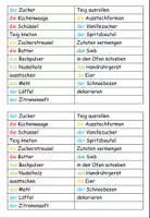 Vorschau - Arbeitsblätter - Wörterliste mit Wörtertabelle "Plätzchen backen" Weihnachten / Advent - DaZ / DaF /Deutsch - Seite 3