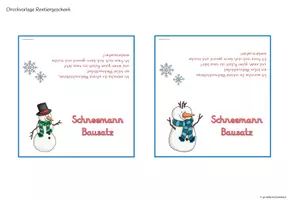 Vorschau - Anderer Materialtyp - Geschenk Schneemannbausatz (Druckvorlage) - Seite 3