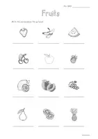Vorschau - Arbeitsblätter - Freebie - worksheet - fruits vocabulary - Seite 2