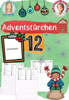 Vorschau - Arbeitsblätter - Adventstürchen 12: Würfelsätze (1-4. Klasse) - Deckblatt