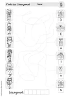 Vorschau - Arbeitsblätter - Adventstürchen 14: Kreuzworträtsel (1-4. Klasse) - Seite 1