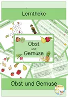 Vorschau - Stationenlernen - Obst und Gemüse - Lerntheke - Deckblatt