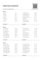 Vorschau - Arbeitsblätter - Zahlen lesen (ukrainisch) - Arbeitsblatt mit Lösungswort - Deckblatt