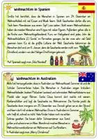 Vorschau - Aufgabenkarten - Kleine Kartei zu Weihnachten in anderen Ländern - Seite 2