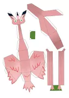 Vorschau - Mal- und Bastelvorlagen - Bastelbogen für Kinder: Flamingo - Seite 1