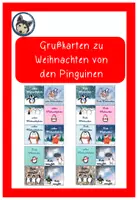 Vorschau - Bildkarten - Weihnachten Grußkarten von den Pinguinen #Pinguinklasse #weihnachten2024 - Deckblatt