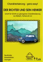 Vorschau - Arbeitsblätter - Charakterisierung ganz easy: DER RICHTER UND SEIN HENKER - Deckblatt