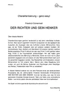 Vorschau - Arbeitsblätter - Charakterisierung ganz easy: DER RICHTER UND SEIN HENKER - Seite 2