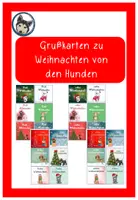 Vorschau - Bildkarten - Weihnachten, Weihnachtsgrüße von den Hunden #hundeklasse #weihnachten2024 - Deckblatt