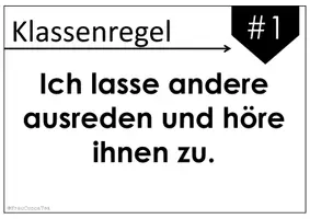 Vorschau - Poster - Klassenregeln Poster Zielkarten Wimpel FrauCuppaTea - Seite 1
