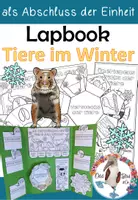 Vorschau - Arbeitsblätter - Lapbook - Tiere im Winter - Deckblatt