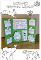 Vorschau - Arbeitsblätter - Lapbook - Tiere im Winter - Seite 1
