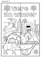 Vorschau - Arbeitsblätter - Lapbook - Tiere im Winter - Seite 3