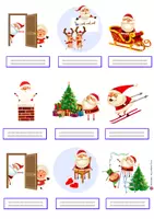 Aperçu - Apprentissages en autonomie - Anglais - Santa Claus's Christmas Routine - Page 1