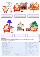 Aperçu - Apprentissages en autonomie - Anglais - Santa Claus's Christmas Routine - Page 3