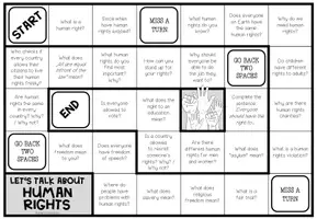 Vista previa - Hojas de trabajo - Human rights - Conversation Board Game - página 2