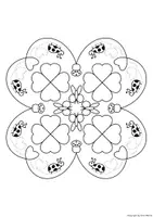 Vorschau - Mal- und Bastelvorlagen - Mandala - Neujahr / Silvester, differenziert - Seite 2