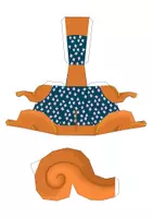 Vorschau - Mal- und Bastelvorlagen - Bastelbogen für Kinder: Eichhörnchen - Seite 2